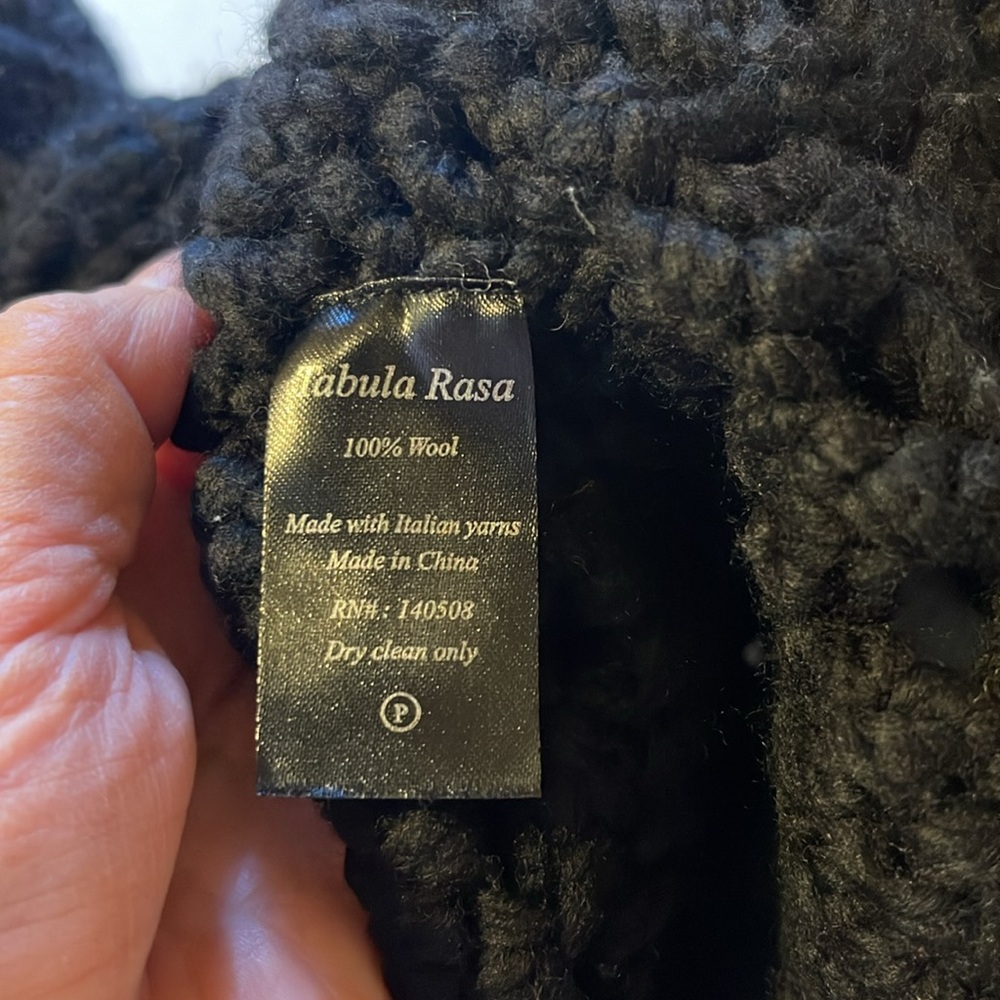 Tabula Rasa Wool Crocheted Cardigan - Picture 9 of 9